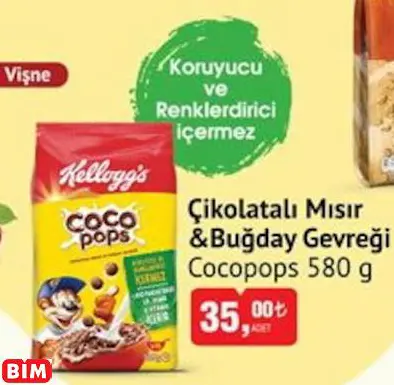 COCOPOPS ÇİKOLATALI MISIR & BUĞDAY GEVREĞİ